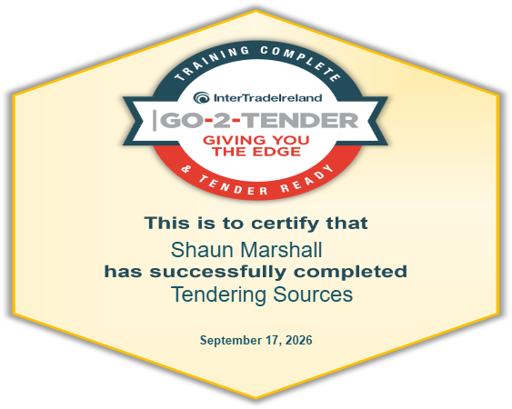 Tendering Sources Certificate